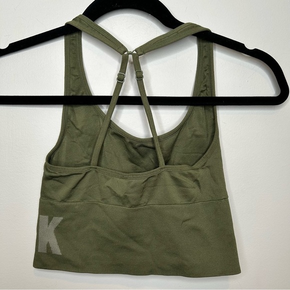 Pink Sport green seamless lightly lined sports bra size small - Picture 3 of 5